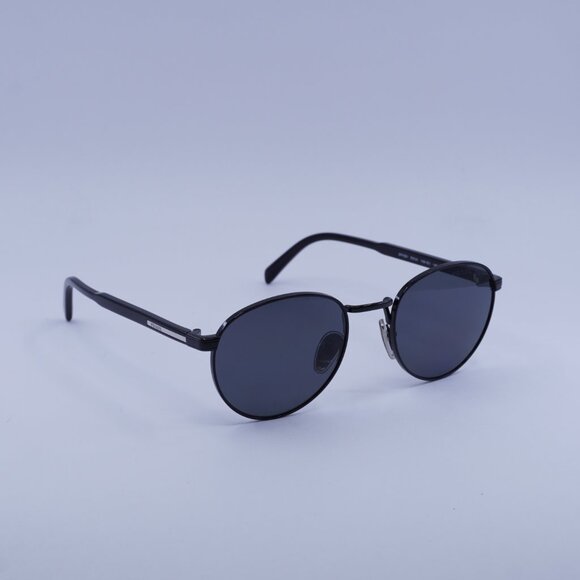 Prada PRB51S 1AB5Z1 Sunglasses Black Round Frame, Black Polarized Lenses - Picture 4 of 10